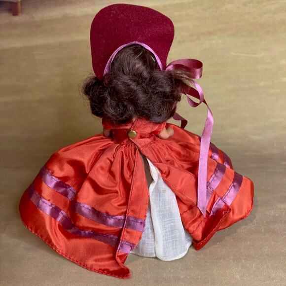 Vintage 50s Nancy Ann Storybook Doll 5.5" Roses Are Red #23 Bisque Painted w/Box - Picture 2 of 7